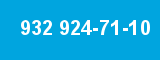 932 924-71-10 932 924-71-10